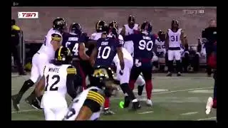 Wes Hills CFL Highlights vs Montreal 9/23/22