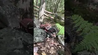 Scx24, Rock Block, first time connecting these two lines 🤘🏼#scx24mods #axial #rccrawler 