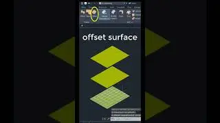 Offset Surface in Autocad #shorts