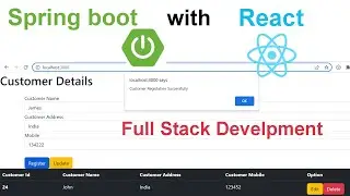 Spring boot with React Full Stack Project