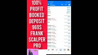 100% Profit Booked deposit 900$ profit 800$++ Frank scalper Pro