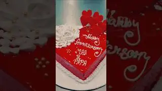 heart shape cake #shorts