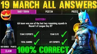 esport ultimate challenge answers | esport ultimate challenge 19 march | free fire new event
