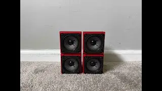 Bose Lifestyle Acoustimass Redline Double Cube Jewel Satellite Speakers