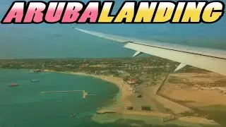 ARUBA Landing - Landing at Queen Beatrix International Airport - Aruba (4k)