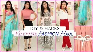 VALENTINE Fashion HAUL - DIY & HACKS | #FashionTadka #OutfitIdeas #Styling #Anaysa #DIYQueen