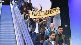 Students occupy Library of Birmingham to protest slashed opening hours | I Am Birmingham