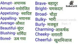 Unlock English: Common Word Parts - 1 |English Vocabulary |@Robocat11