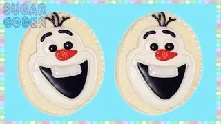 FROZEN OLAF COOKIES, COOKIE DECORATING DESSERT IDEAS