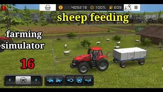 sheep 🐑 feeding in fs 16 || farming simulator 16 || new game play video ||