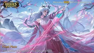 Magnolia Frost Plum & Orchid Grace new skin | Jacky Heroes evolved #youtubeshorts #heroesevolved  