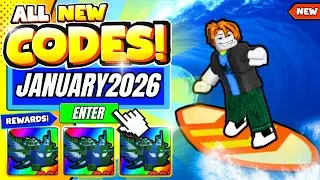 *NEW CODES!!* ALL WORKING CODES IN SURFING AND SLIDE *JANUARY 2026* | ROBLOX