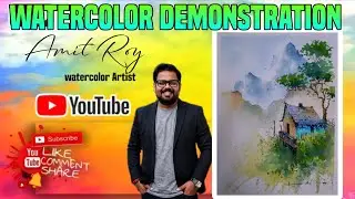 How to create loose watercolor painting? Amit Roy Watercolor Artist 