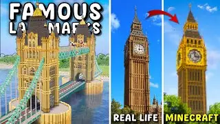 I Built Famous Landmarks in Minecraft