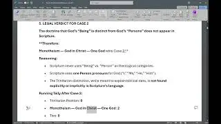Debate Part 1 Trinitarian Position Vs Monotheism Verdict 1 - 5