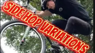 Side hop variations by Serghei Vatamaniuc Trial bike