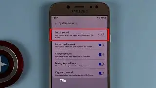 How to enable/disable Touch Sound on Samsung J7 Pro Android 9