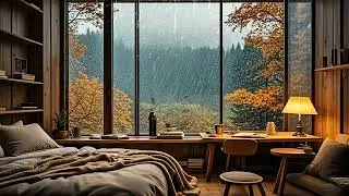 12 Hours of Natural Rain Sounds for Sleep | Rest Peacefully in a Dark, Cozy Bedroom