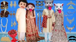 Vir The Robot Boy Or Chutki Or Talking Tom Billu Billi Saddi Funny Dulhan Makeup Video @FZbillu2.0