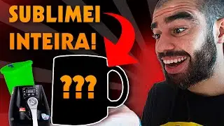 Como Sublimar Caneca 360º na Prensa 3D Sem Errar (+Gabarito)