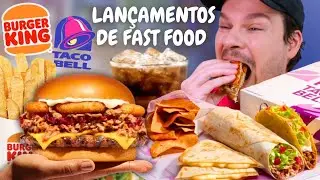KING COSTELA DO BURGER KING E BURRITO DE CARNE DE PORCO DESFIADA DO TACO BELL - Vale  pena?