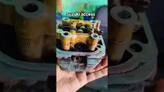 Suzuki access 125 Engine head fitting #bike #machanical #viral #shorts #trending