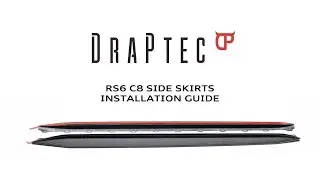 Draptec RS6/RS7 C8 carbon fiber Side skirts installation guide.