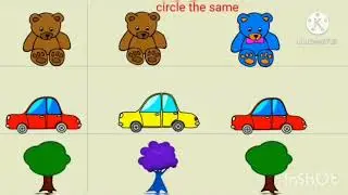 Same and Different concept for kids//Preschool/Sorting and matching