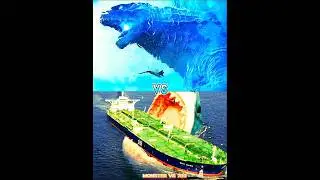 megalodon vs godzilla&deg;whale shark&deg;hippocampus #shorts #viral #monster #music #the