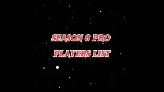 REAL CRICKET 24 SEASON 8 ALL PRO PLAYERS LIST. NEW UPDATE ON SEASON AND MULTIPLAYER #realcricket24