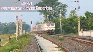 Raging beast CNB WAP7 led Swatantrata Senani Superfast Special bullets past kishanpur at flat MPS.