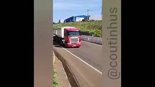 Carreta Bitrem Ca&ccedil;amba, no Cavalinho Scania G-420. Br-376 Contorno Norte, Maring&aacute;-Pr.