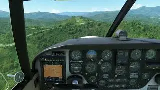 MSFS A2A Piper Comanche landing at 24A, Jackson county airport