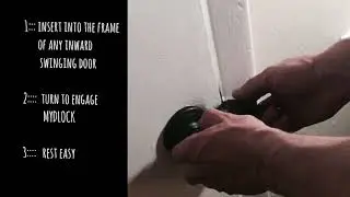 MYDLOCK: The Portable, Defense Door Lock for extra home safety🏡 or the world traveler in you ✈️