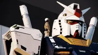 Life-size GUNDAM returned to Odaiba. Assembly is almost complete.