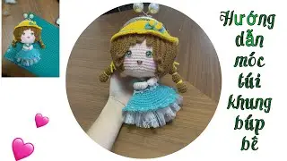 Hướng dẫn móc túi khung búp bê cột tóc 2 bênh - mmhandmade