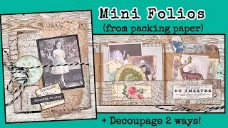 ❤️**NEW #divadelight project: mini folios  decoupaged 2 ways! (Inspired by @PrettySassyCreations )