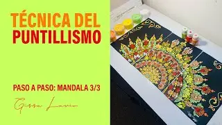 Техника точечной росписи 3/3: Завершение большой мандалы | Dot Art