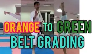 Karate belt grading orange to green belt #7 to 6th kyu #realmartialartstv