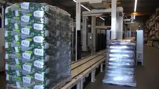 5020 Palletizing & Pallet Wrapping Pet Food 7.5kg bags