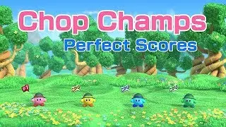 CHOP CHAMP - PERFECT SCORES | Kirby Star Allies Mini Game