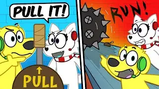 НЕ НАЖИМАЙТЕ НЕ НА НЕПРАВИЛЬНЫЙ РЫЧАГ! Roblox Escape the Castle Fortress Obby с SuperDog Tyler!