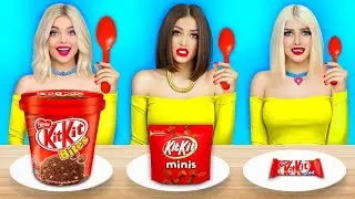 Desaf&iacute;o de alimentos chicos, medianos y grandes | Situaciones locas con comida por RATATA