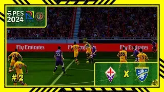 PES 2024: Jrplay (PS2) Copa da It&aacute;lia #2 Fiorentina x Frosinone | Rodada 2