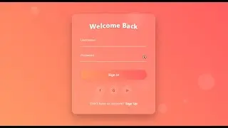 Login Form | Animated login interface built with HTML, CSS, and JavaScript