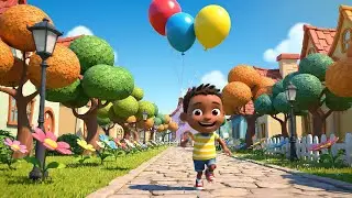 Three Little Toy Balloons Float Float Flo | Nursery Rhymes for Kids & Baby Songs
