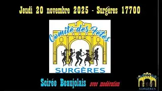 2025-11-20 Comité Des Fêtes de Surgères 17700 - Soirée Beaujolais - pot pourri