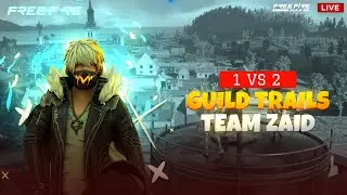 Free fire live telugu guild trails 1vs2 #freefirelive #youtube #freefire