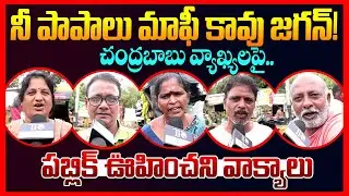 Public Reaction On CM Chandrababu Comments On Ys Jagan || Ap Public Talk || Pawan Kalyan || TR