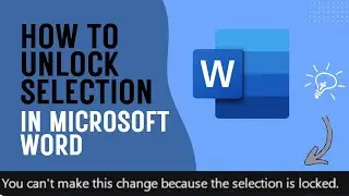 Как разблокировать выделение в Microsoft Word